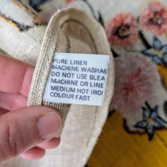 Vintage Pure Linen Souvenir Australian Wildlife Tea Towel - Picture 8 of 9